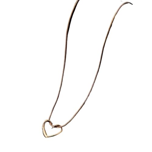 Joyería de regalo: collar con colgante de corazón hueco creativo