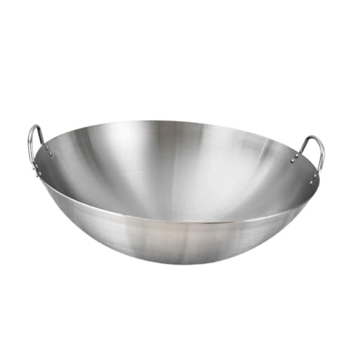 Olla wok de acero inoxidable con doble mango VICASKY miniatura 1