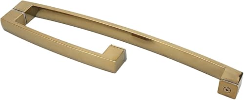 Poignée de porte en verre ergonomique action pousser et tirer en inox