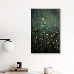 Impression sur toile champ de fleurs sauvages style ferme moderne - 3
