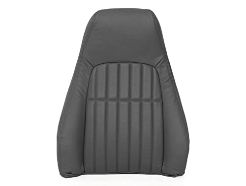 Richmond Auto Upholstery: Compatible with 1997-1999 Chevrolet Camaro RS SS Z28 - Driver Side Lean Back Replacement Perforated Leather Seat Cover, Dark Gray