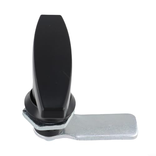 Robust T Lock with Zinc Alloy Construction for Tool Boxes, Garage Doors, and Industrial Applications (Black)