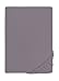 Produktbild biberna 0077866 Spannbetttuch Jersey-Elastic (Matratzenhöhe max. 25 cm) 1x 140x200 cm > 160x220 cm silber/grau
