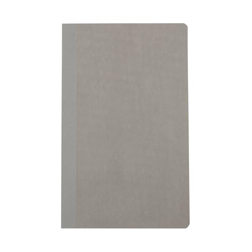 Muji 2185190 Premium Paper Slim Notebook Horizontal Ruled Vertical Dots A5 Slim Light Gray 40 Sheets