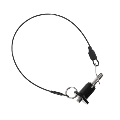 ABOOFAN Quick Release Steel Ball Lock Pin 5x10mm Push-Button Safety Pulling Pin with Rope for Industrial Shaft Locking and Secure Fastening