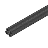 QUARKZMAN 4 Stück Kohlefaserrohr 4 x 6 x 500mm Matte Oberflächenstange 3K Rollenwickel Kohlefaser Rundrohr für RC Flugzeug Multicopter