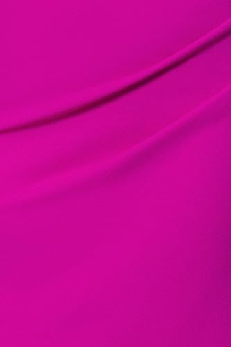Image of Betsy & Adam Women's One-Shoulder, Floor-Length, Draped Detail, Fitted Silhouette Evening Gown, New Fushia, 16W