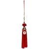 Lotus Flower Charm Tassel Car Hanging Decoration for Car Decoration Wall Hanging Decor/Wealth/Prosperity/Success Red