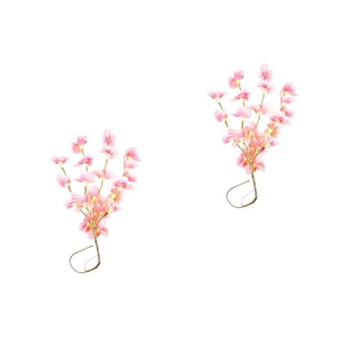 VOSAREA 2pcs Phalaenopsis Branches Led Light Simulated Flower Decor for Parties Bedrooms and Gardens Warm Lighting Realistic Design Friends