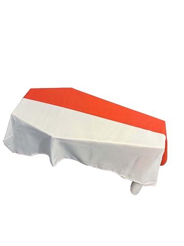 Bandera de Mónaco con diseño de ataúd gótico para decoración 2