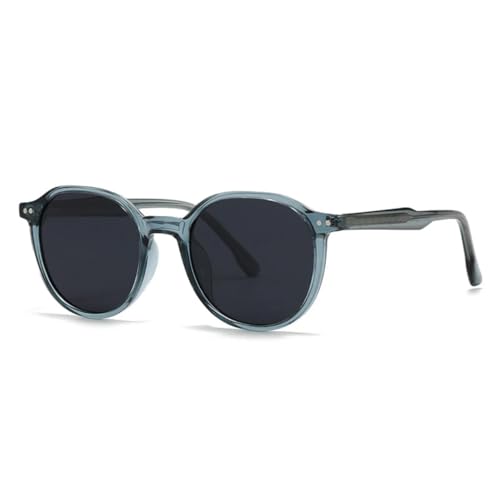 Lunettes de soleil rondes rétro anti-fatigue visuelle UV400 pour homme et femme
