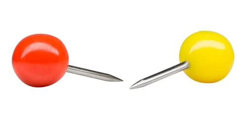 50 Alfinetes Coloridos Para Mapa E Quadro Cortiça Alfinete Fixar Quadro de Cortiça Costura Confecção