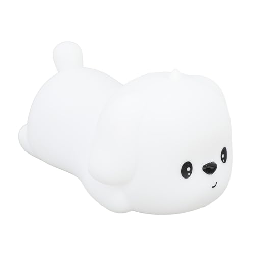 Lámpara de noche LED cachorro recargable con silicona miniatura 4