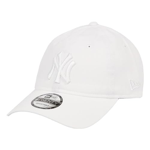 [ニューエラ] キャップ 9TWENTY MLB メジャーリーグ メンズ レディース ローキャップ ブランド ロゴ 帽子 野球 男女兼用 ゴルフ NEWERA ニューヨーク・ヤンキース エッセンシャル オールホワイト [並行輸入品]の商品画像（Amazon）