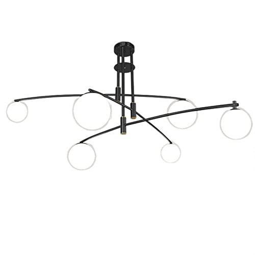 Hanging light luxury luminaire suspendu chic en finition Color B 6 têtes