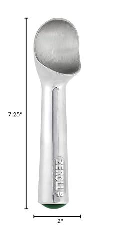 Zeroll 1016 Original Ice Cream Scoop Unique Liquid Filled Heat Conductive Handle Simple One Piece Aluminum Design Easy Release Made In Usa thumb #4