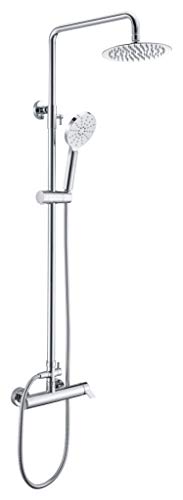 COLUMNA DE DUCHA CON BARRA EXTENSIBLE SERIE ELBA BDA022/BL