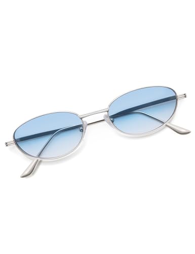 Retro Oval Sunglasses for Women Trendy Classic Shades Y2k Sunnies AP3747