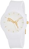 PUMA Damenuhr Reset 3-Zeiger-Werk Polycarbonat weiß, P1012