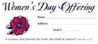 Offering Envelope Women's Day