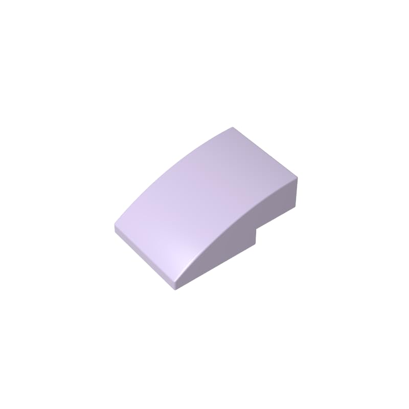 24309 Arched Brick Slope Curved 3x2 No Studs 50 Pieces GDS-1123 Compatible with Lego Building Blocks Color:pink purple — image 1