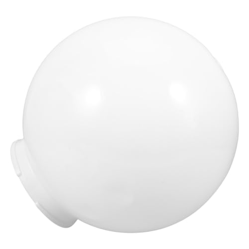 VICASKY Pantalla Redonda de Acrílico Blanco Lechoso para Lámparas Colgantes, Diámetro 250 MM, Apertura 120 MM, Accesorios Incluidos para Instalación en Exteriores y Uso en Jardín