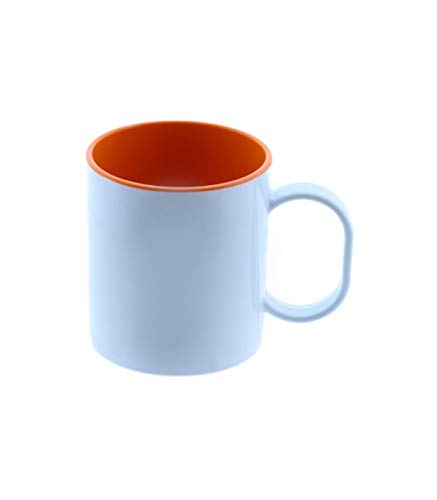 Wonduu Taza Plástico Con Interior De Color Para Sublimación Naranja