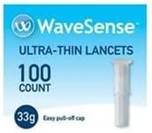 4760010 PT# 8000-01971 Lancet WaveSense 33g Ultra Thin Sterile White 100/Bx Made by Agamatrix Inc