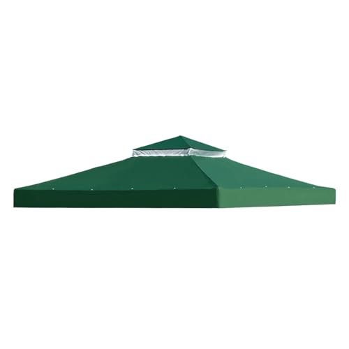 Cubierta del Techo DEE para Gazebo 3 × 3 m - Doble Capa de poliéster Impermeable 300 d (160 g/m²), Resistente a los Rayos UV y Reforzado | Fiscal, terraza, Barbacoa al Aire Libre