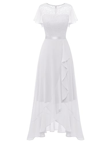 Image of BeryLove Formal Dresses for Women 2026 Wedding Guest with Slit Cocktail Elegant Lace Long Prom Dress