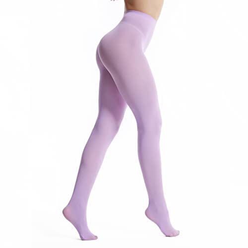 Image of Frola Semi Opaque Tights for Women 40 Denier Matte Solid Color Pantyhose Soft Stockings Nylons Under Dress