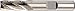 WIDIA Hanita 343725008 High Performance 3437 HP Finishing End Mill, 1" Cutting Dia, HSS-Cobalt, Uncoated, RH Cut, Weldon Shank, 1" Shank Dia, 6-Flute