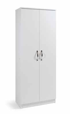 Azur line Armadio Mobile Multiuso scarpiera Bianco Due Ante 6 Ripiani cm182x71x38