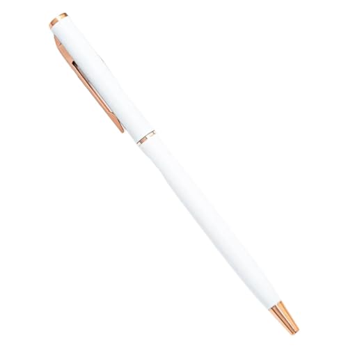 Stylo à bille en métal or rose avec lettrage gravé personnalisé haut de gamme