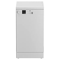 Beko DVS04X20W 10 Place Setting Freestanding Slimline Dishwasher
