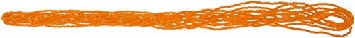Czech Glass Seed Beads 12/0 (1.9mm Diameter) Strung Opaque Light Orange DIY Jewelry Making Beads - 500g Bulk Bag by Preciosa (Jablonex)