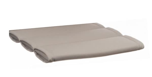 KETTtex EXKLUSIV Auflage Hocker Taupe/Champagner I Barhocker Polster 50x50x3cm I KTH1 Sitzauflage weich & Robust I atmungsaktive Stuhlauflage UV-beständig I...