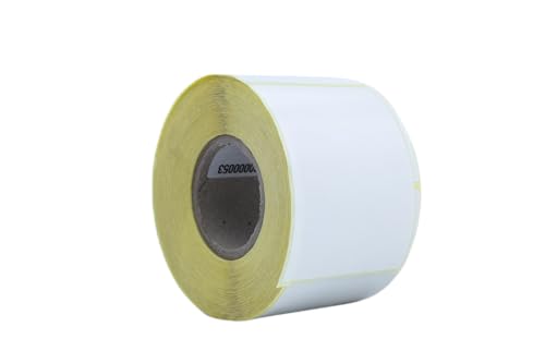 BCS LABELS   Rollo 500 Etiquetas autoadhesivas 57x80mm Papel Brillante impresoras Transferencia Térmica (Zebra, TSC, Toshiba, Brother) Etiqueta transferencia térmica códigos barra, etiqueta precio (1)