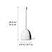 OXO Good Grips Toilet Plunger with Cover, White