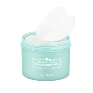AMIIR 100’s Jar Pre-Moistened Face Makeup Remover Wipes Sensitive Skin All-In-One Facial Cleansing Hydrating NO-DRY-OUT Gentle Alcohol-Free, 1 Jar