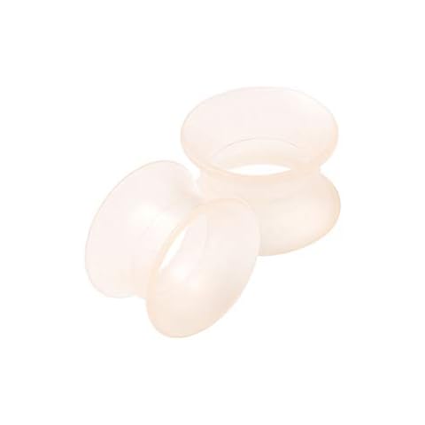 KJM FASHION 2PCS Silicone Skin Ear Gauges Cover