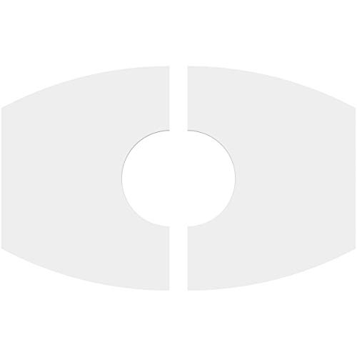 Image of Ekena Millwork CMP14X9KY2-04000 Kailey Architectural Grade PVC Contemporary, Two Piece Urethane Ceiling Medallions 14 inchW x 9 3 /8 inchH x 4 inchID x 7 1 /2 inchC x 1 inchP