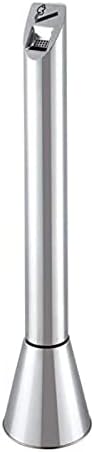 Stainless Steel Standing Ashtray for Outdoor Use, Permanent Cigarette Recycling Bin, Commercial Smoking Receptacle, Durable Outdoor Ashtray Stand