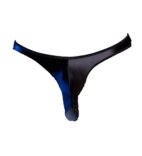 Men's Oil Silk Underwear Glossy Open Sheath Briefs Panties Low Rise Bulge Pouch Underpants