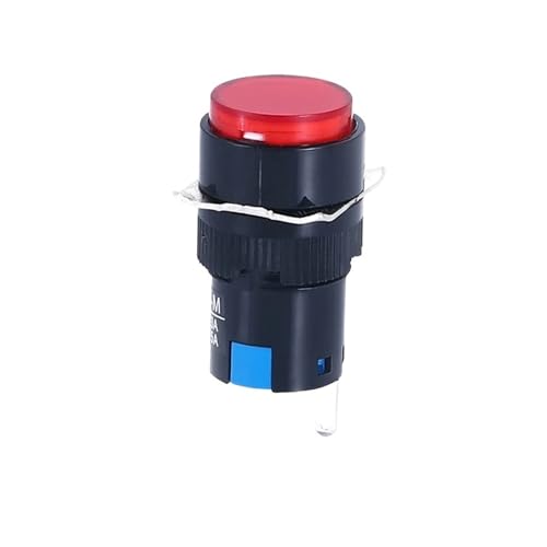 Interrupteur électrique bouton-poussoir LA16Y-11 miniature 16mm rappel automatique