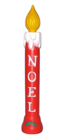 Amazon.com: Noel Christmas Blow Mold Plastic Nostalgic Candle