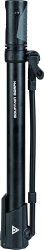 Pompe Topeak Morph pour vélo de montagne en aluminium brossé haute précision