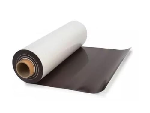 Manta Magnética Adesivada, Rolo, Imã Geladeira, 1 Metro x 30cm x 0,3mm