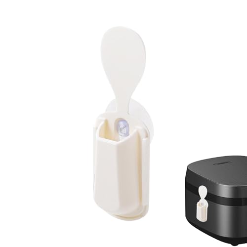 炊飯器スプーンラック - 寿司パドルスパチュラスタンド、安定した調理器具オーガナイザー | 人間工学に基づいた食品グレードの吸盤ホルダー、ライスポテトサービングスプーン用、キッチンダイニング調理スペース用の滑り止め収納アクセサリー