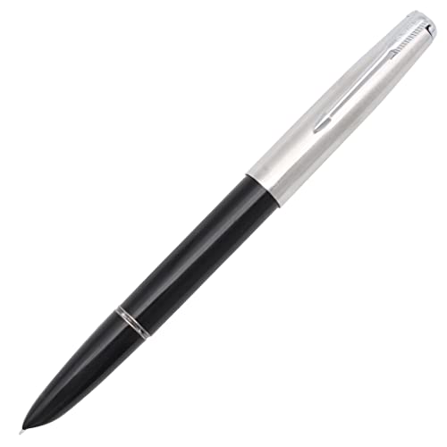Stylo-plume classique 616 noir avec plume fine et réservoir rechargeable